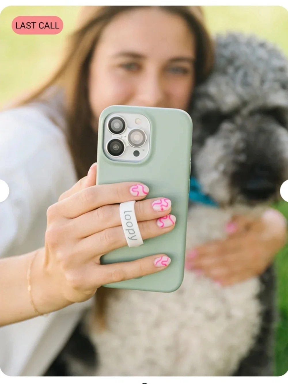 Loopy iPhone 15 Pro Sage Case